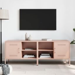 Berkfield Home TV Cabinets 2 pcs Pink 68x39x50.5 cm Steel - thumbnail 3