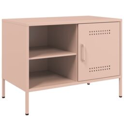 Berkfield Home TV Cabinets 2 pcs Pink 68x39x50.5 cm Steel - thumbnail 6