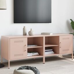Berkfield Home TV Cabinets 2 pcs Pink 68x39x50.5 cm Steel