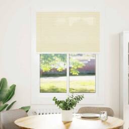 Berkfield Home Pleated Blind Cream 100x100 cm Fabric Width 99.4 cm Polyester - thumbnail 3