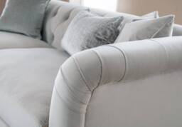 The Great Sofa Company Kensington Velvet Chesterfield Armchair in Silver - thumbnail 4