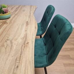 KOSY KOALA Dining Table Set With 4 Green Velvet Chairs Kitchen Furniture - thumbnail 7