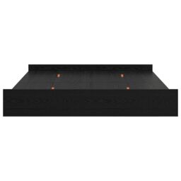 Berkfield Home Storage Bed Frame with Drawer with Headboard with Storage Black oak 180 x 200 cm - thumbnail 6