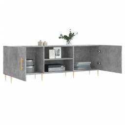 Berkfield Home TV Cabinet Concrete Grey 150x30x50 cm Engineered Wood - Size: 150 x 30 x 50 cm - thumbnail 4