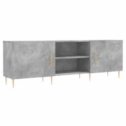 Berkfield Home TV Cabinet Concrete Grey 150x30x50 cm Engineered Wood - Size: 150 x 30 x 50 cm - thumbnail 2
