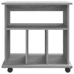 Berkfield Home Rolling Cabinet Grey Sonoma 60x45x60 cm Engineered Wood - Size: 60 x 45 x 60 cm - thumbnail 5