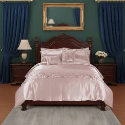 Snug City Duvet Cover Embroidery Set Luxury Bedding with Matching Pillowcases in Pink - Size: Single - thumbnail 1