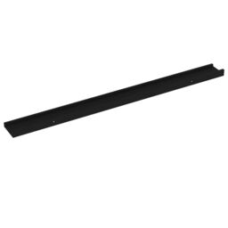 Berkfield Home Wall Shelves 2 pcs Black 100x9x3 cm - Size: 100 x 9 x 3 cm - thumbnail 4