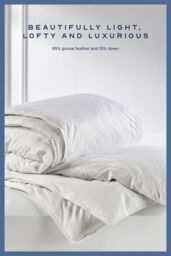 Snuggledown Hotel Goose Feather & Down 10.5 Tog All Year Round Duvet With 2 Pillows in White - Size: Super King - thumbnail 4