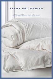 Snuggledown Hotel Goose Feather & Down 10.5 Tog All Year Round Duvet With 2 Pillows in White - Size: Super King - thumbnail 3