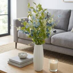 Garden Greatness Blue Wildflower Faux Stem in Vase - Size: 1 Pack - thumbnail 1