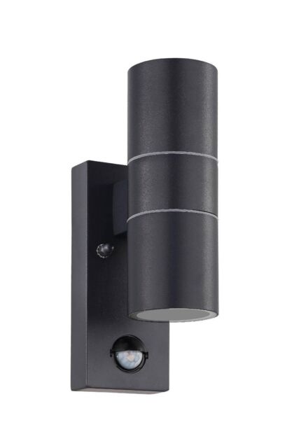 Eglo Riga 5 Metal IP44 Outdoor Wall Light 2 Light (Inclusive) in Black - image 1