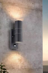 Eglo Riga 5 Metal IP44 Outdoor Wall Light 2 Light (Inclusive) in Black - thumbnail 2