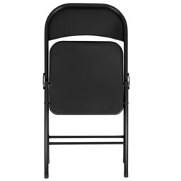Harbour Housewares Metal Folding Chair - Pack of 1 in Black - thumbnail 4