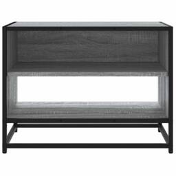 Berkfield Home TV Cabinet Grey Sonoma 61x40x46 cm Engineered Wood & Metal - Size: 61 x 40 x 46 cm - thumbnail 4