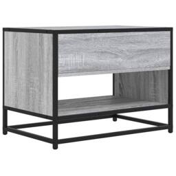 Berkfield Home TV Cabinet Grey Sonoma 61x40x46 cm Engineered Wood & Metal - Size: 61 x 40 x 46 cm - thumbnail 6