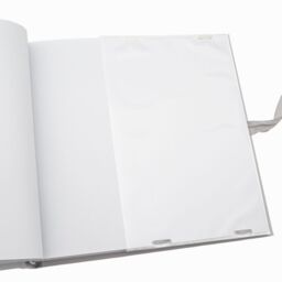Happy Homewares Baby Keepsake Photo Album with Silver Plated Rattle Pram & Booties in Grey - thumbnail 6