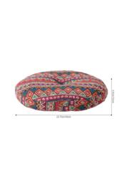 Living and Home Bohemian Style Detachable Round Floor Cushion in Red - thumbnail 9