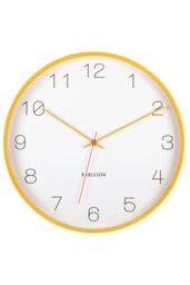 PRESENT TIME Karlsson Joy Wall Clock 40cm - Ochre Yellow - thumbnail 3