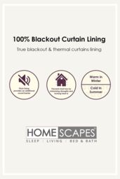 Homescapes 100% Blackout Curtain Lining Pair 3-Pass Coating in Grey - Size: 117 cm width x 137 cm drop - thumbnail 6