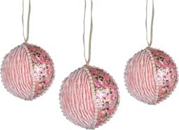 Shatchi 7cm Bauble Baby Pink - Christmas Hanging Decoration - thumbnail 3