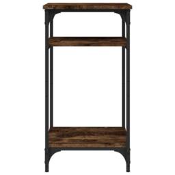Berkfield Home Side Table Smoked Oak 40x30x75 cm Engineered Wood in Brown - Size: 40 x 30 x 75 cm - thumbnail 6