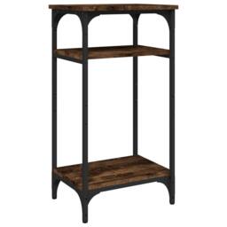 Berkfield Home Side Table Smoked Oak 40x30x75 cm Engineered Wood in Brown - Size: 40 x 30 x 75 cm - thumbnail 2
