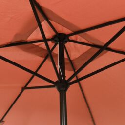 Berkfield Home Outdoor Parasol with Metal Pole 300x200 cm Terracotta in Brown - thumbnail 5