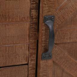 Berkfield Home Storage Cabinet Solid Fir Wood 64x33.5x75 cm Brown - thumbnail 9