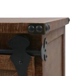 Berkfield Home Storage Cabinet Solid Fir Wood 64x33.5x75 cm Brown - thumbnail 7