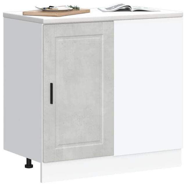 Berkfield Home Kitchen Base Cabinet Porto Concrete Grey Engineered Wood - image 1