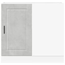 Berkfield Home Kitchen Base Cabinet Porto Concrete Grey Engineered Wood - thumbnail 4