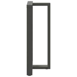 Berkfield Home Modern Bar Table Legs T-Shaped¬†2 pcs Anthracite 60x35x(100-101) in Charcoal - thumbnail 5