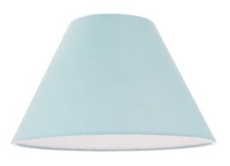 Happy Homewares Traditional Cotton Coolie Lampshade Suitable for Table Lamp or Pendant in Duck Egg Blue - Size: 12 inches