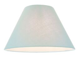 Happy Homewares Traditional Cotton Coolie Lampshade Suitable for Table Lamp or Pendant in Duck Egg Blue - Size: 12 inches - thumbnail 2