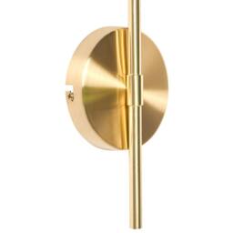 Wyld and Coco Wall Lamp Gold Iron Patterned Glass Drum Shade Modern Industrial - thumbnail 7