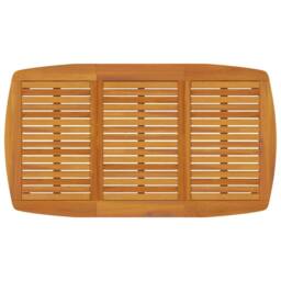 Berkfield Home Garden Table 160x90x75 cm Solid Wood Acacia in Brown - Size: 160 x 90 x 75 cm - thumbnail 3