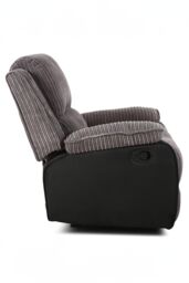 More4Homes Postana Jumbo Cord Fabric Manual Reclining Lounge Recliner Chair in Grey - thumbnail 5