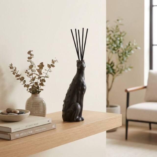 Garden Greatness Matte Black Leopard Reed Diffuser - Size: 1 Pack - image 1