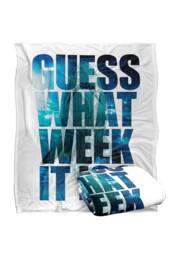 Warner Brothers Shark Week Television Series Guess What Week It is 152x127 cm Blanket in White - thumbnail 2