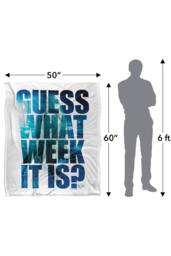 Warner Brothers Shark Week Television Series Guess What Week It is 152x127 cm Blanket in White - thumbnail 5