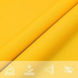 Berkfield Home Sunshade Sail Oxford Fabric Triangular 3x4x5 m Yellow - thumbnail 8