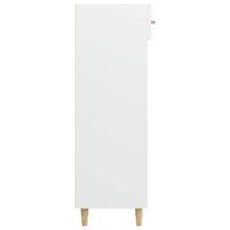 Berkfield Home Shoe Cabinet White 60x35x105 cm Engineered Wood - Size: 60 x 35 x 105 cm - thumbnail 8