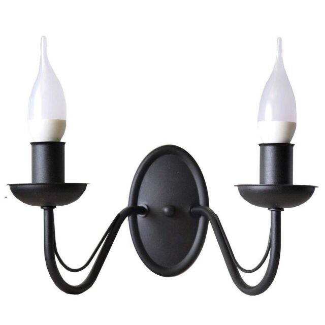 Netlighting Malbo Candle Wall Lamp Black 32cm