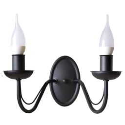 Netlighting Malbo Candle Wall Lamp Black 32cm