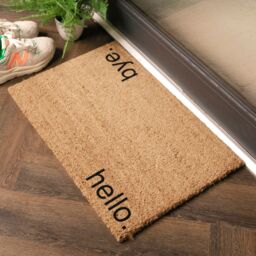 Artsy Mats Hello Bye Doormat - Regular 60x40cm in Black - Size: 40 cm x 60 cm - thumbnail 3