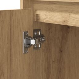 Berkfield Home Bedside Cabinets with LED 2 pcs Artisan Oak 50x34, 5x50 cm in Brown - thumbnail 9