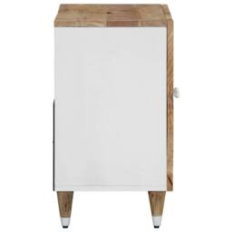Berkfield Home Bathroom Sink Cabinet 62x33x58 cm Solid Wood Mango in Brown - Size: 62 x 33 x 58 cm - thumbnail 4