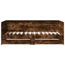 Berkfield Home Versatile Daybed with Drawers without Mattress Smoked Oak 90x190 in Brown - thumbnail 4
