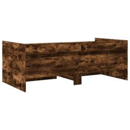 Berkfield Home Versatile Daybed with Drawers without Mattress Smoked Oak 90x190 in Brown - thumbnail 6